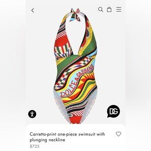 Dolce & Gabbana Carretto Print Swimsuit